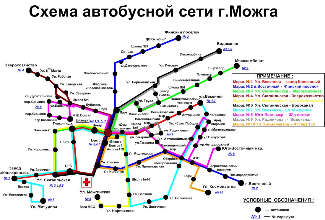 Можга карта автобусов
